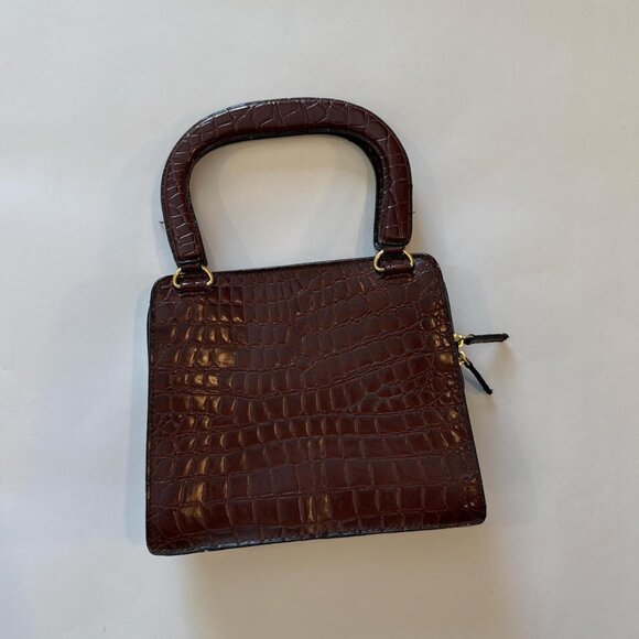 Tianni Burgundy Faux Croc Handbag ☆ - Picture 1 of 8